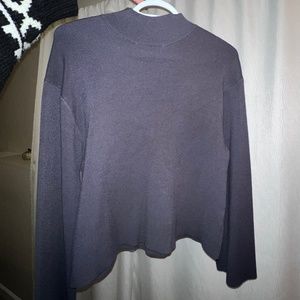 Wide Long Sleeve MocK neck